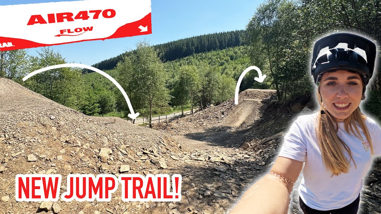 RIDING THE NEW AIR470 JUMP AT BIKEPARK WALES!