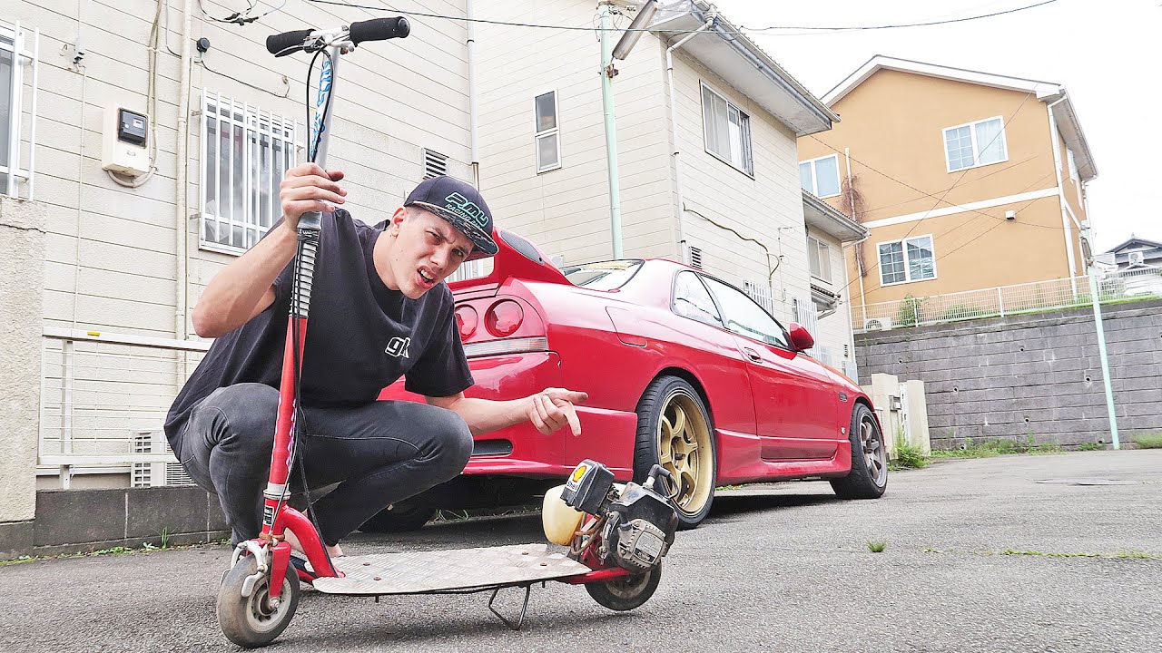 MY FIRST 2 STROKE POWERED GOPED SCOOTER!