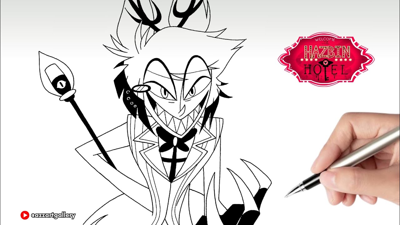 How to draw Alastor Hazbin Hotel