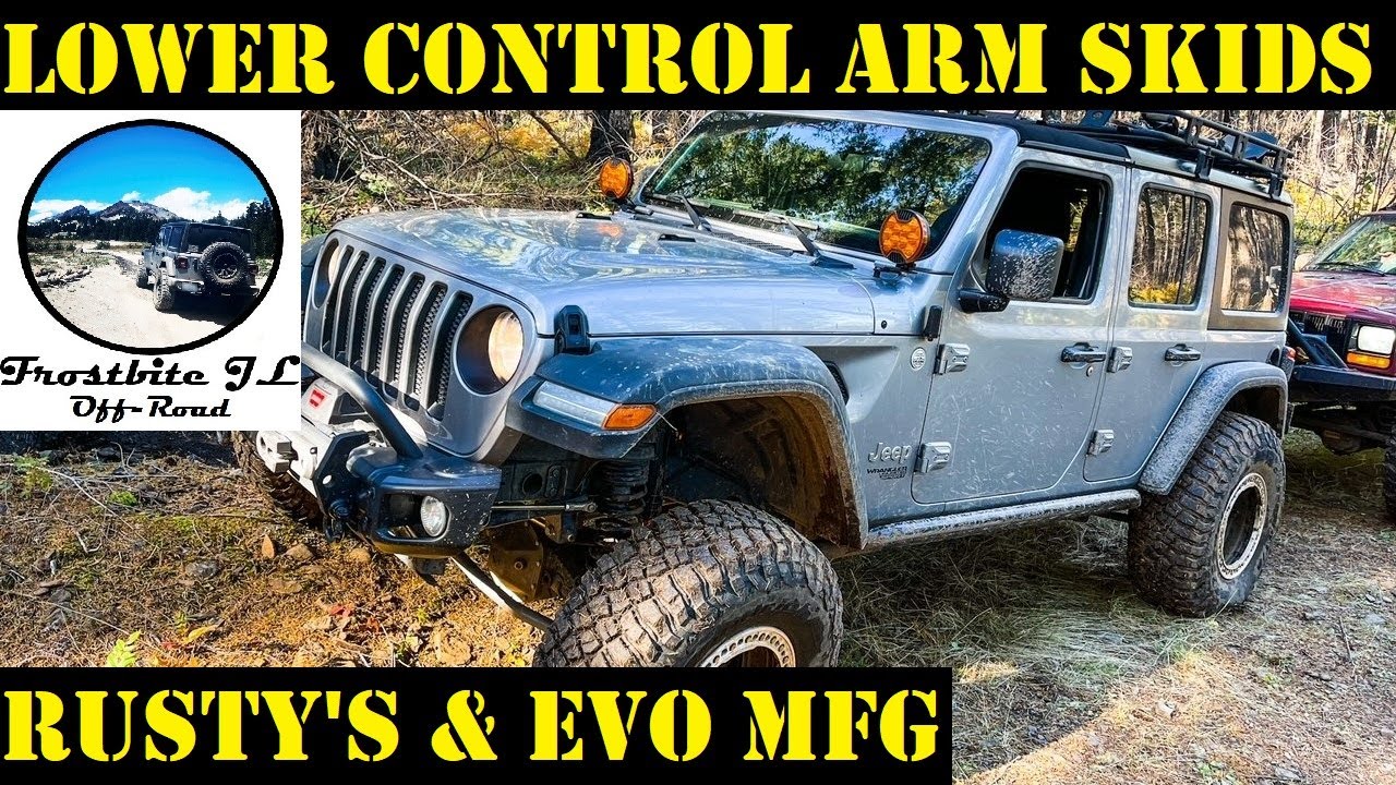 New JL Wrangler Lower Control Arm Skids From Evo MFG & Rusty's