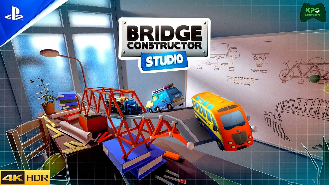 Bridge Constructor Studio - Walkthrough Gameplay 4K 2160p 60FPS Ultra HD