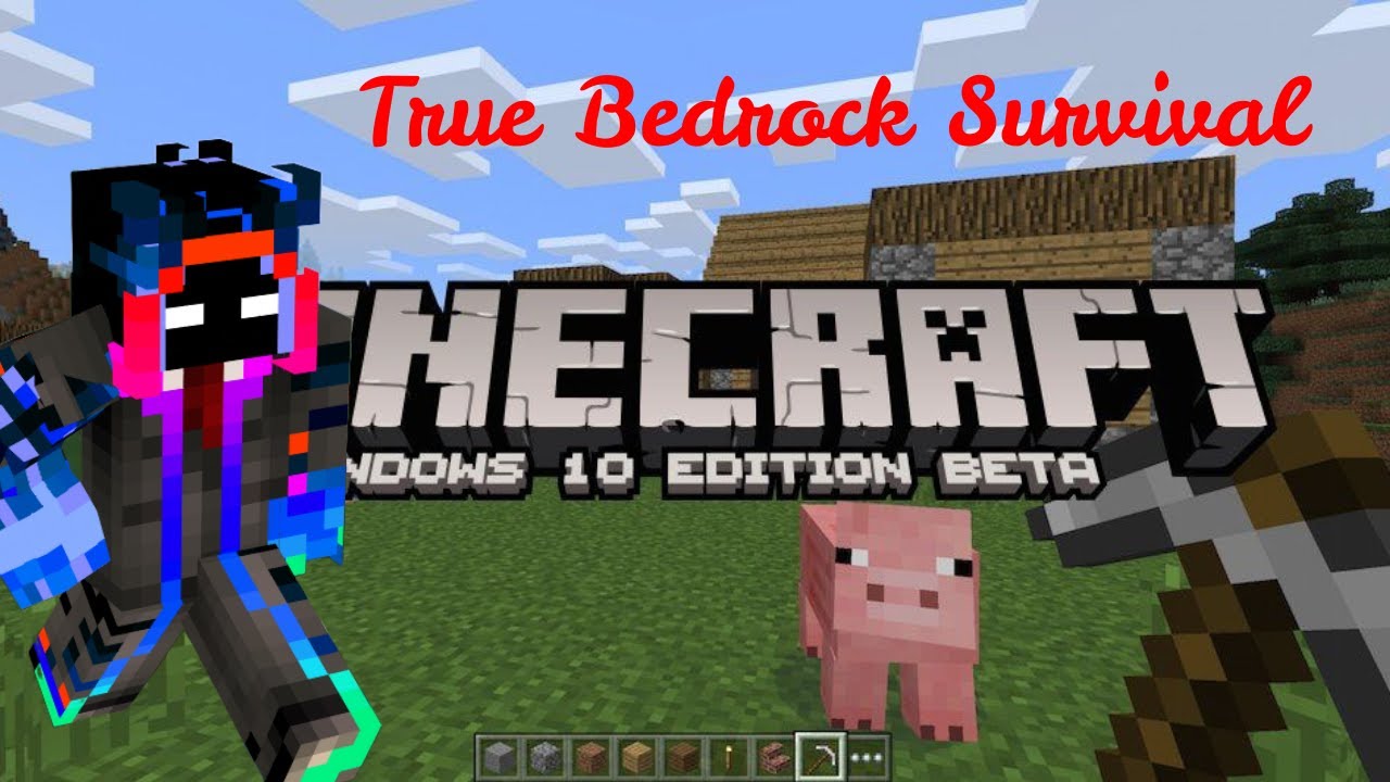 True Bedrock Survival Episode 2 | Windows 10 Edition Beta