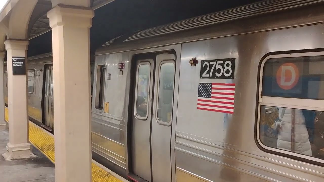 R68 #2758/#2618 (D) via (N) + R46 #5894/#5936 (N) at Fort Hamilton Parkway 