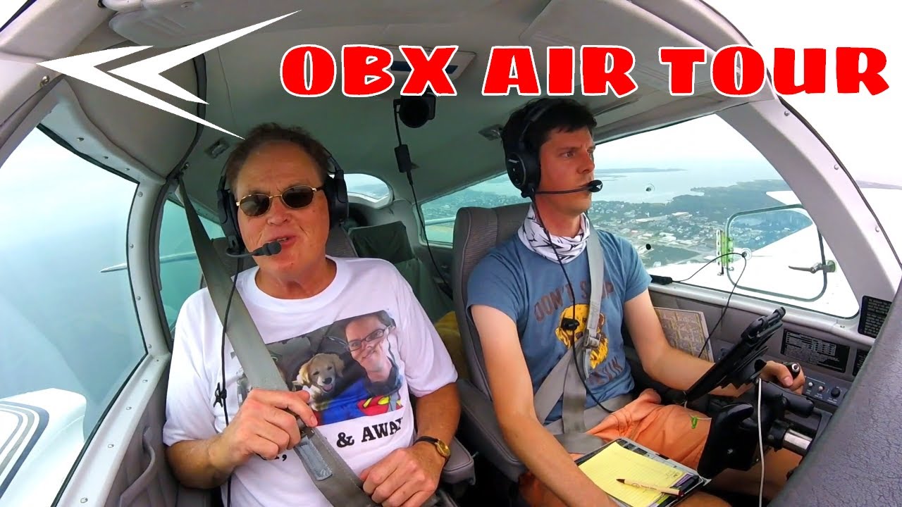 Takeoff from First Flight Airport + OBX Air Tour in a Cessna 310 Q