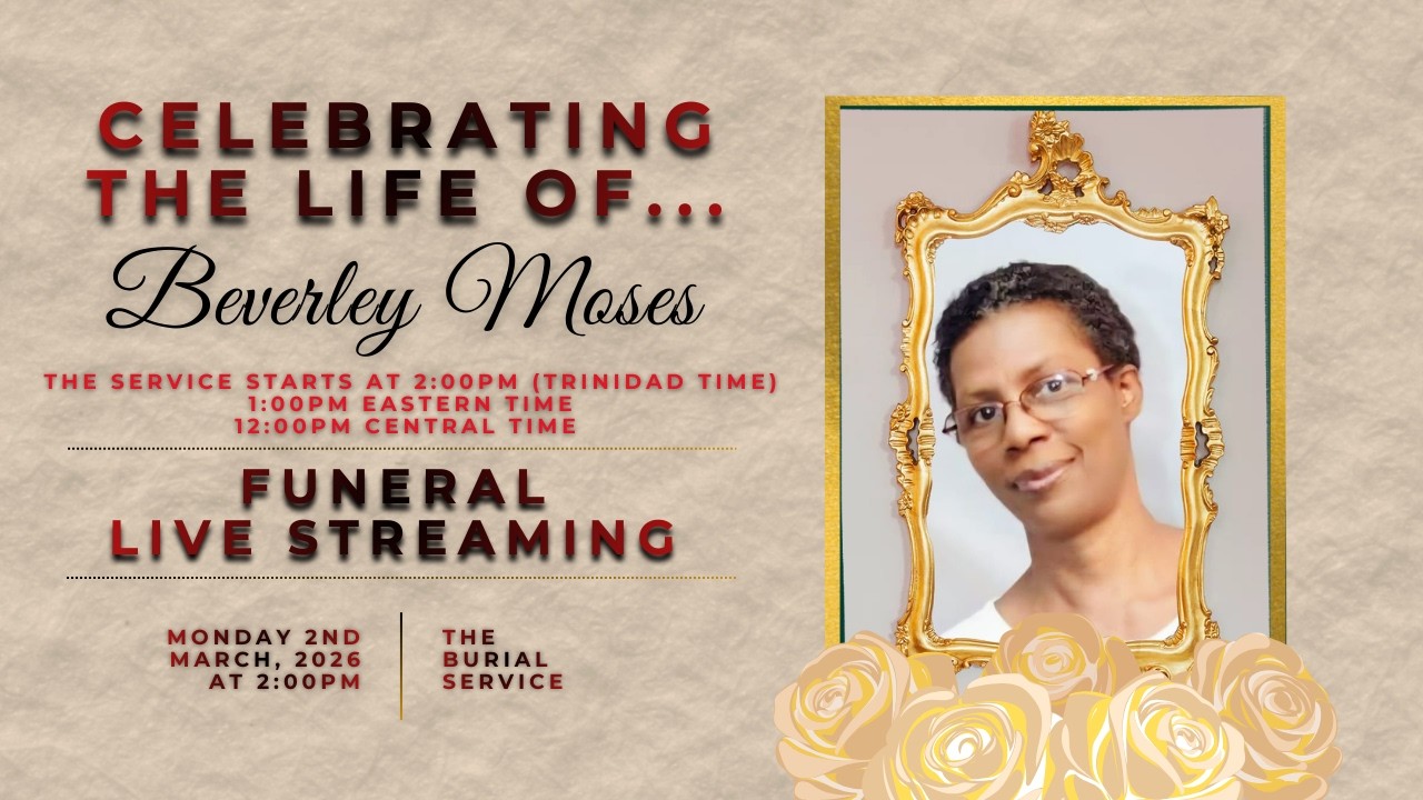 THE BURIAL SERVICE of Beverley Moses.