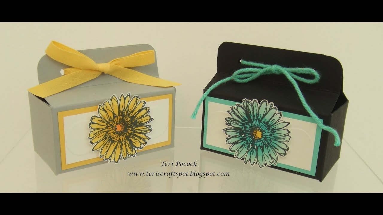 Mini Chocolate Treat Holder - By Teri Pocock -  Stampin' Up! UK Independent Demonstrator