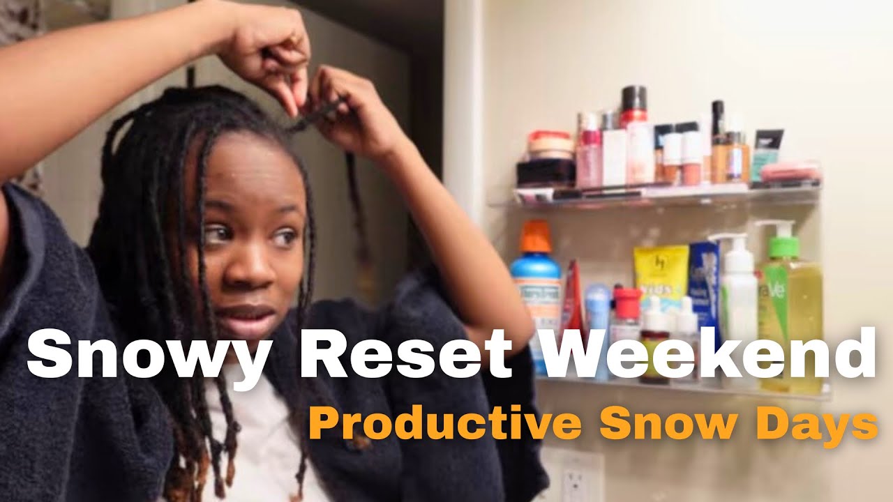 weekend vlog | snow days with a long to do list