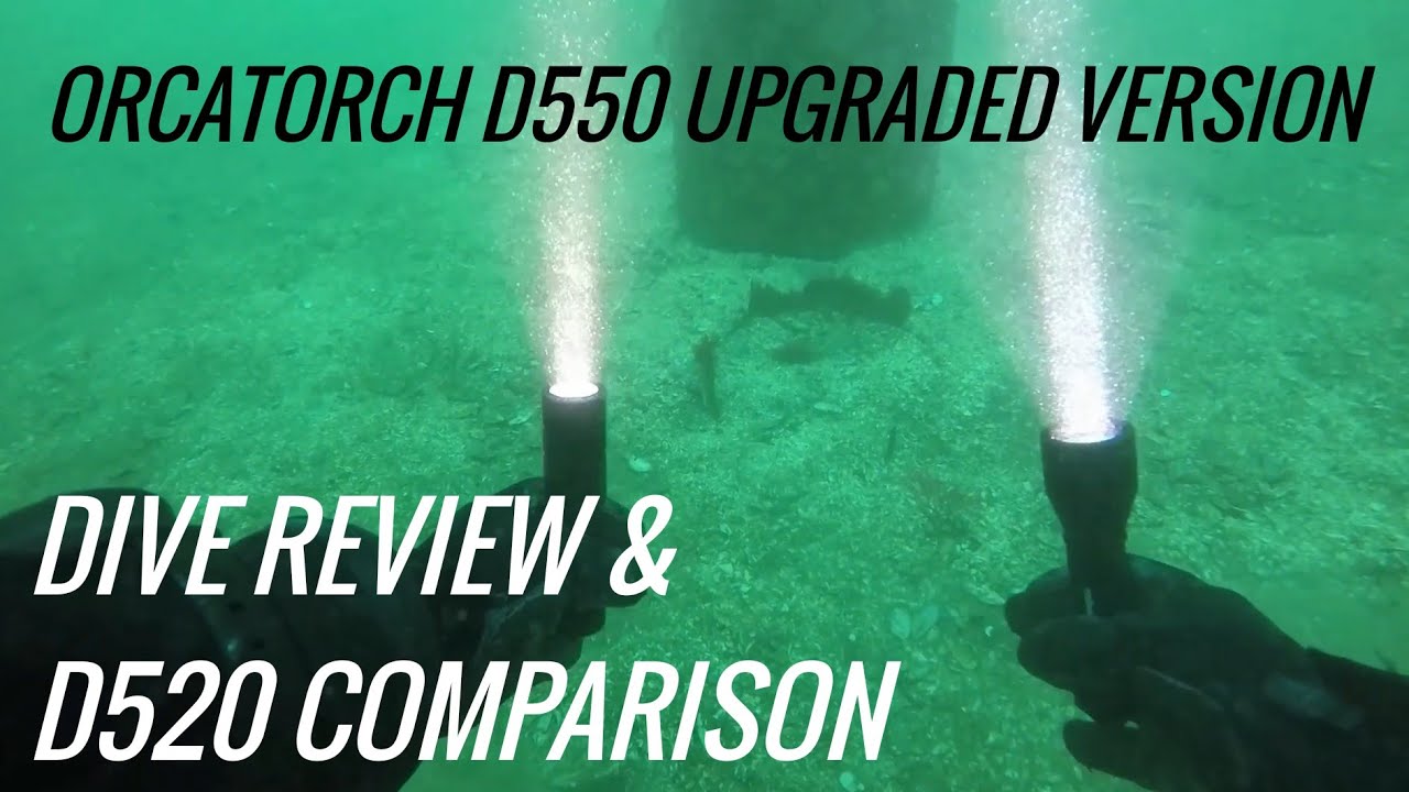 Orcatorch D550 Review Upgraded Version 1000 Lumens VS Orcatorch D520  - Shot w/ Paralenz