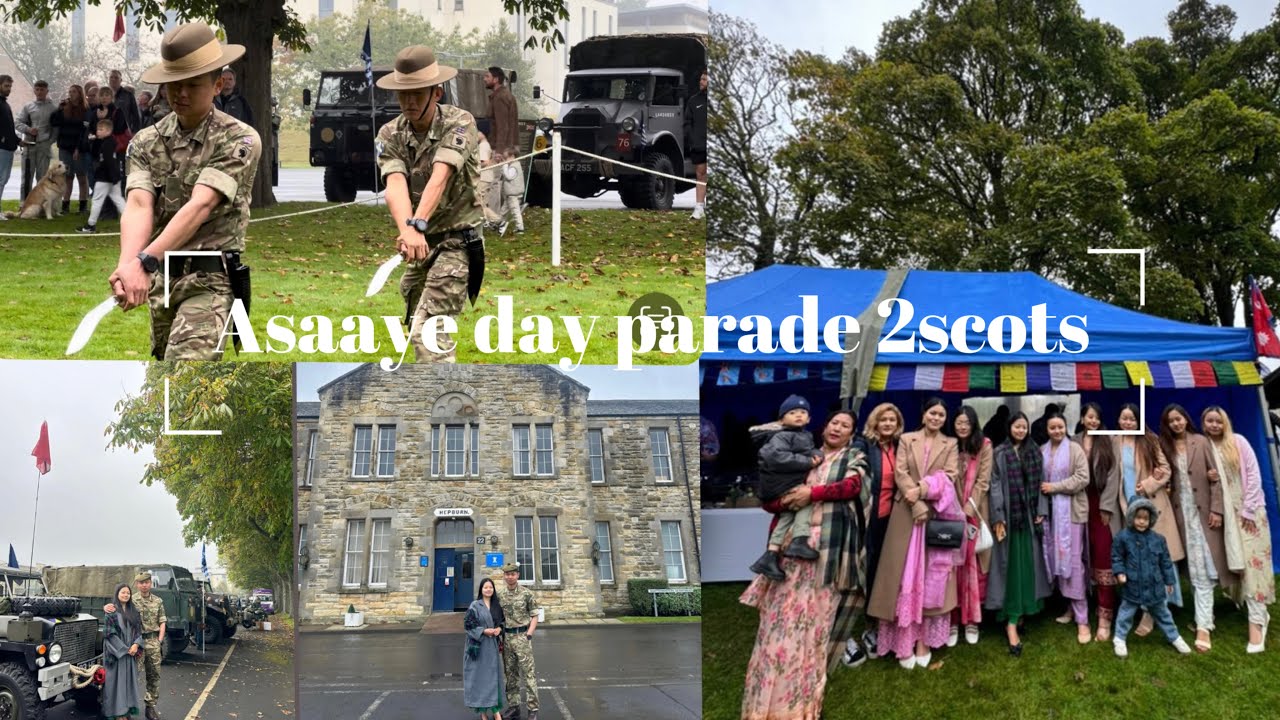 Assaye day parade 2scots ⚔️🏴󠁧󠁢󠁳󠁣󠁴󠁿 presenting khukuri dance by gurkha soldiers 🙏