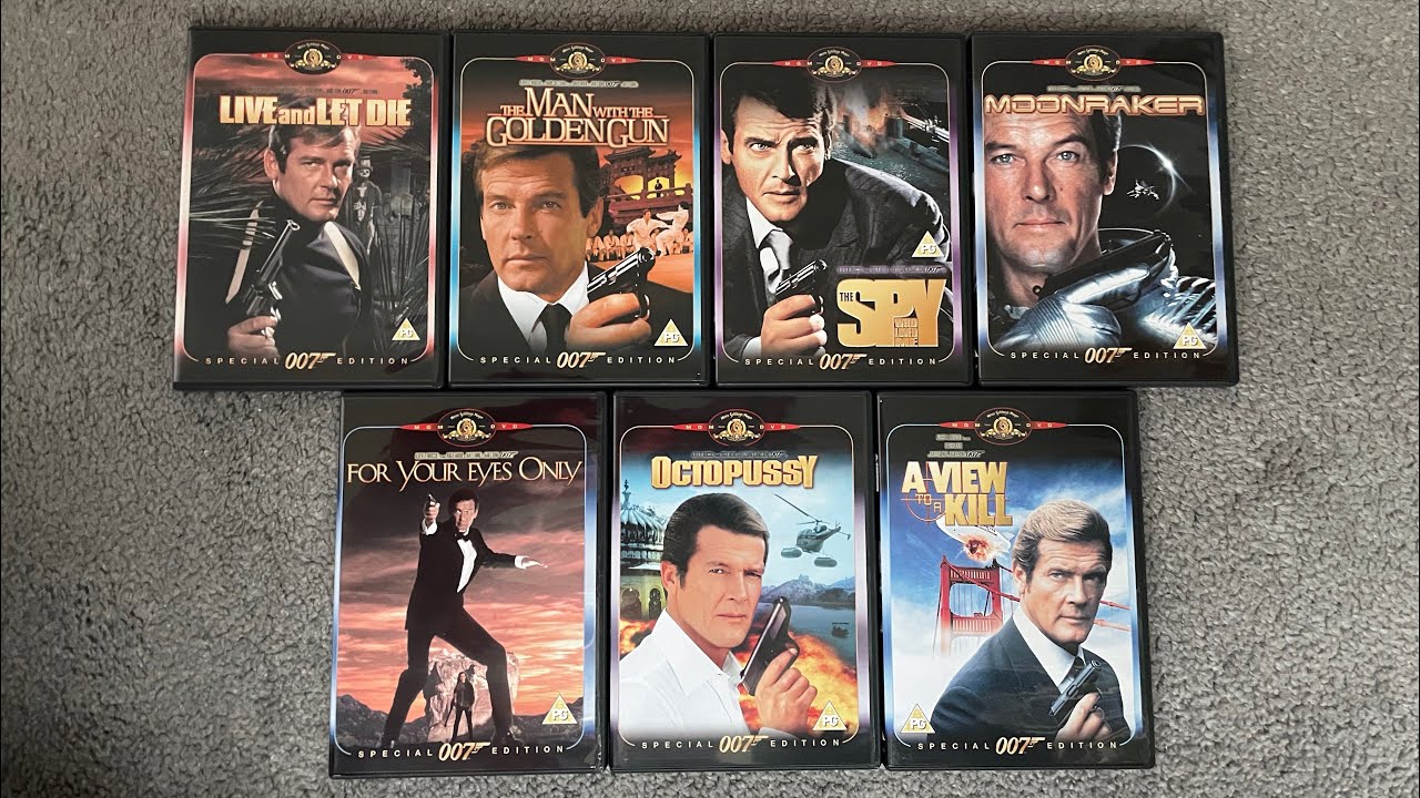 Коллекция DVD Джеймса Бонда Роджера Мура