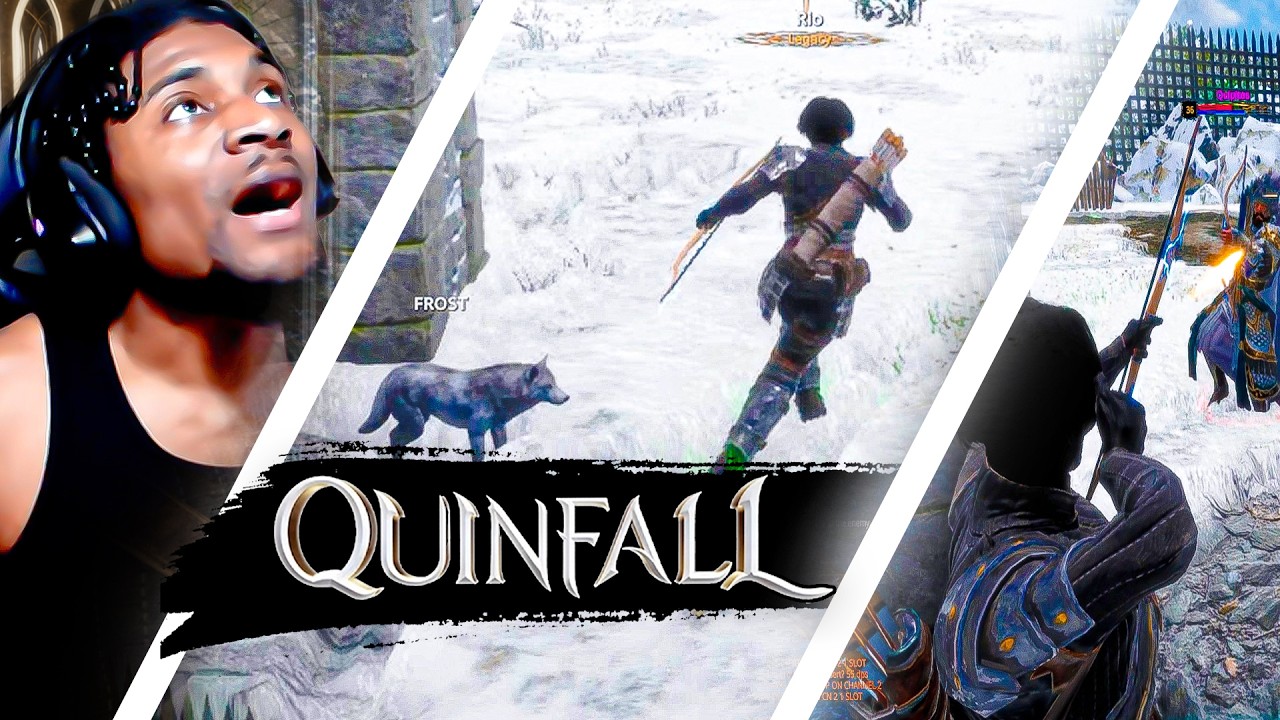 How LOGO RIO DOMINATED! 3 vs Me! PVP! CTF in The Quinfall! The BEST MMO ARCHER! Gameplay!