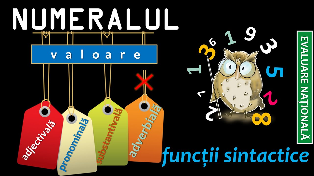 NUMERALUL - valoare adjectivală/ pronominală/ substantivală - FUNCȚII SINTACTICE
