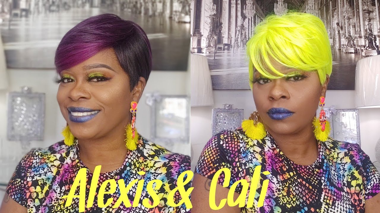 2 BANGING SHORT WIGS WITH VELLA VELLA WIG ALEXIS & SENSATIONNEL SHEAR MUSE WIG CALI