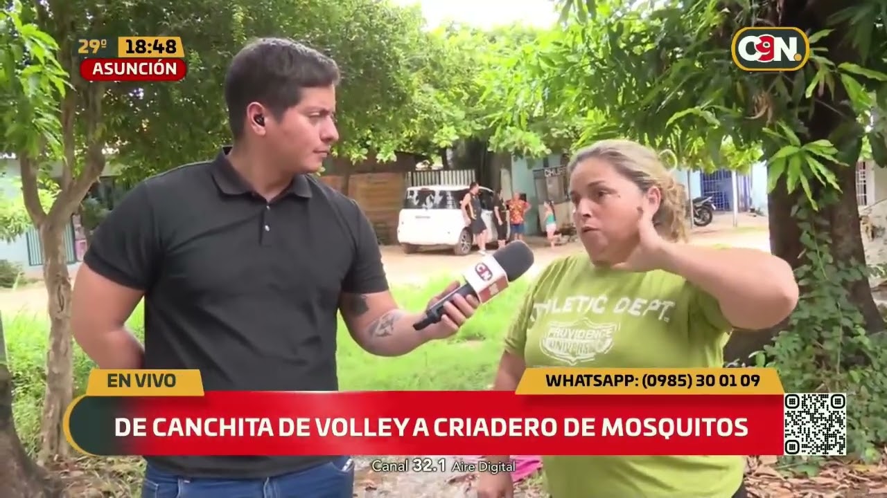 De canchita de vóley a criadero de mosquitos