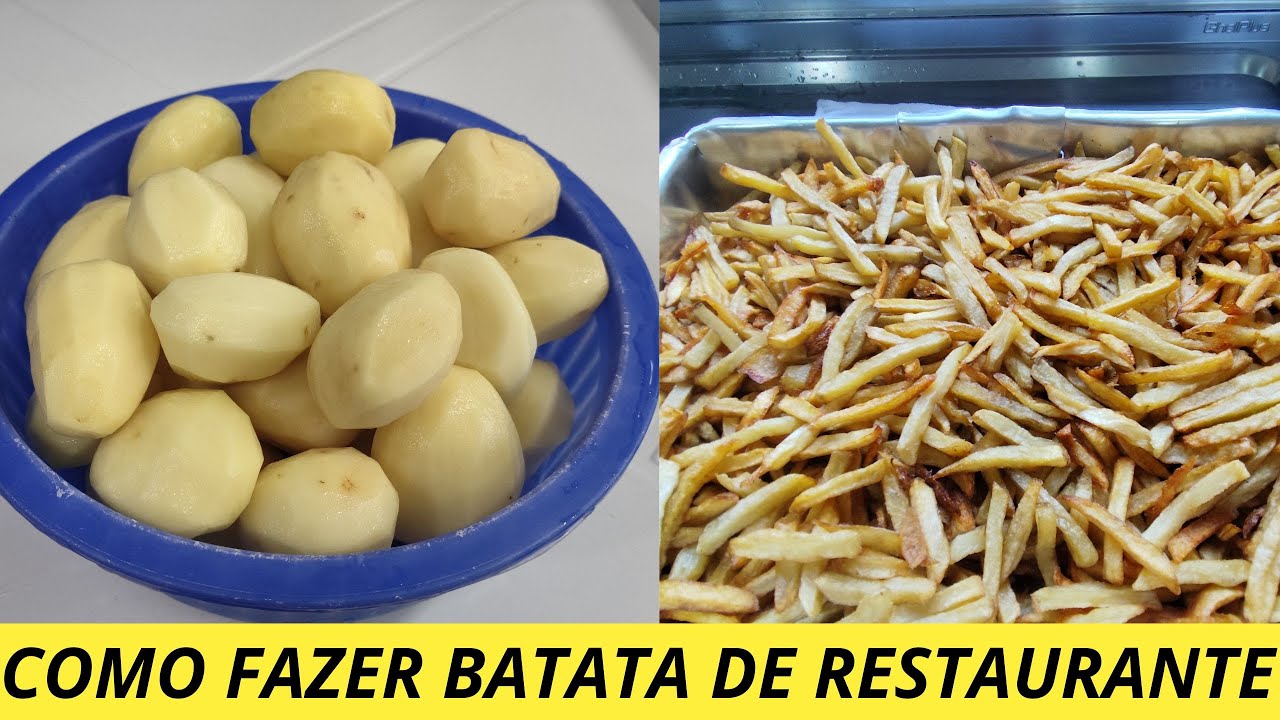 COMO FAZER BATATA FRITA DE RESTAURANTE