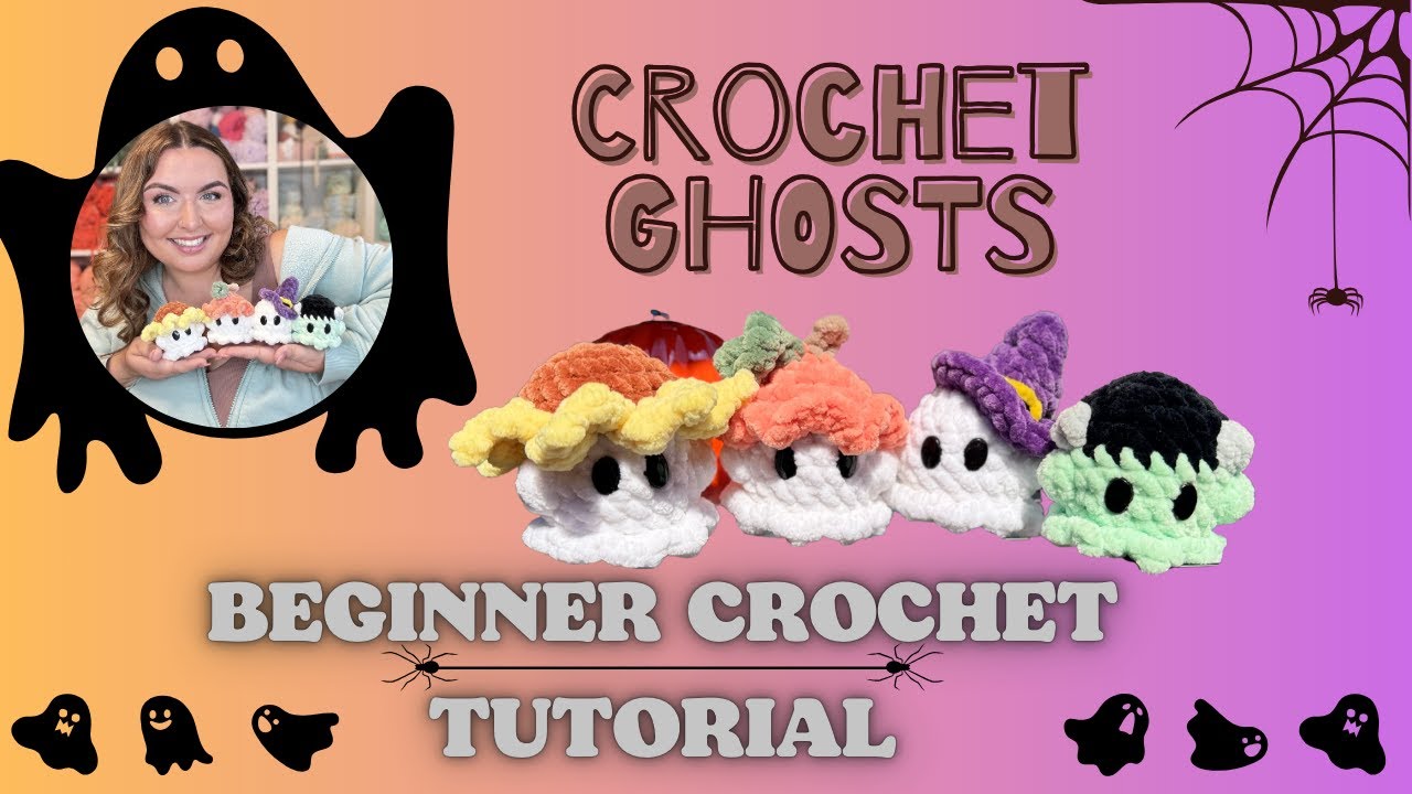 Beginner Crochet Tutorial | Crochet Baby Ghosts With Hats| Crochet With Bay