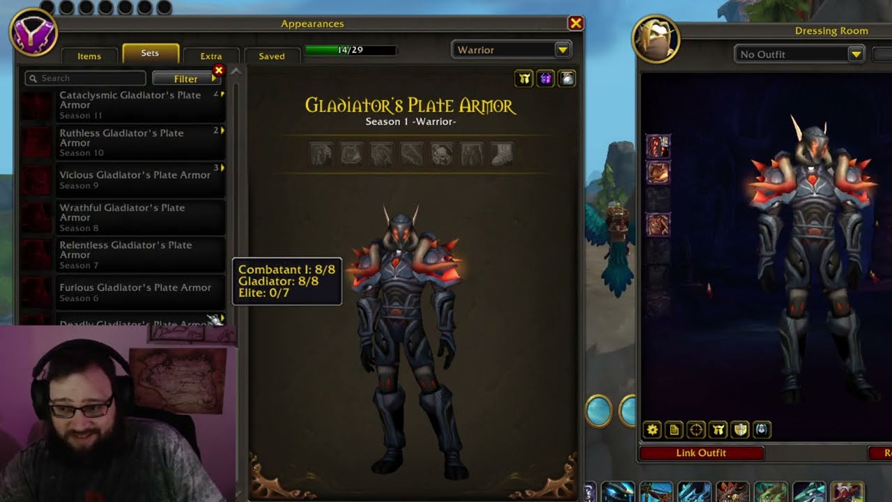 Looking at All Warrior PVP Sets