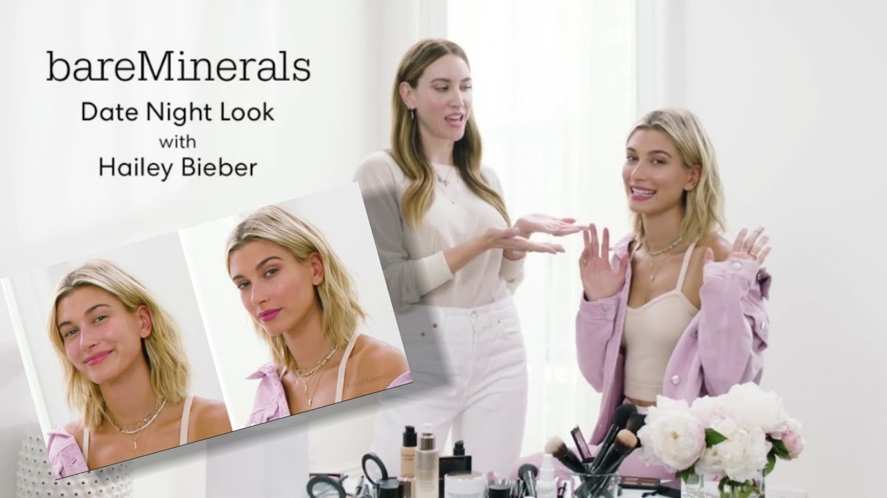 Skincare Routine to Date Night Makeup Tutorial with Hailey Bieber & Nikki DeRoest | @bareMinerals