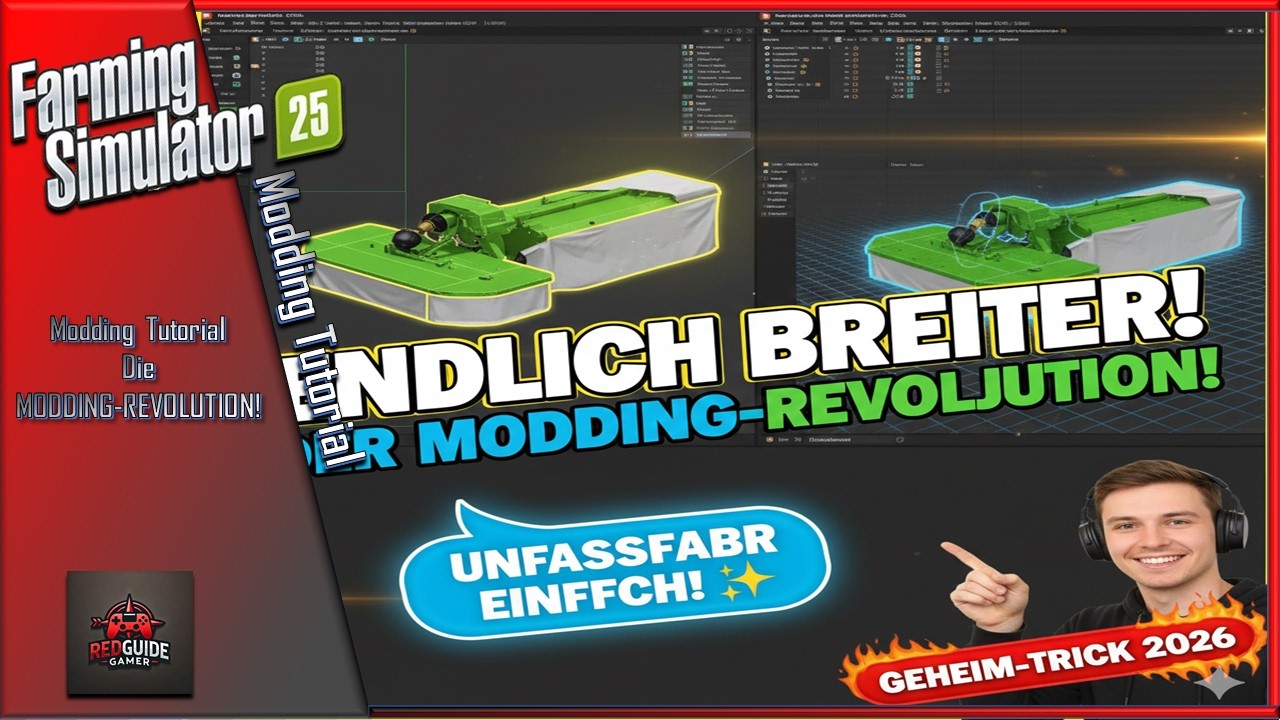 🚜 LS25 Modding PRO-Tipp: So skalierst du JEDES Schneidwerk! | Blender & GE Tutorial