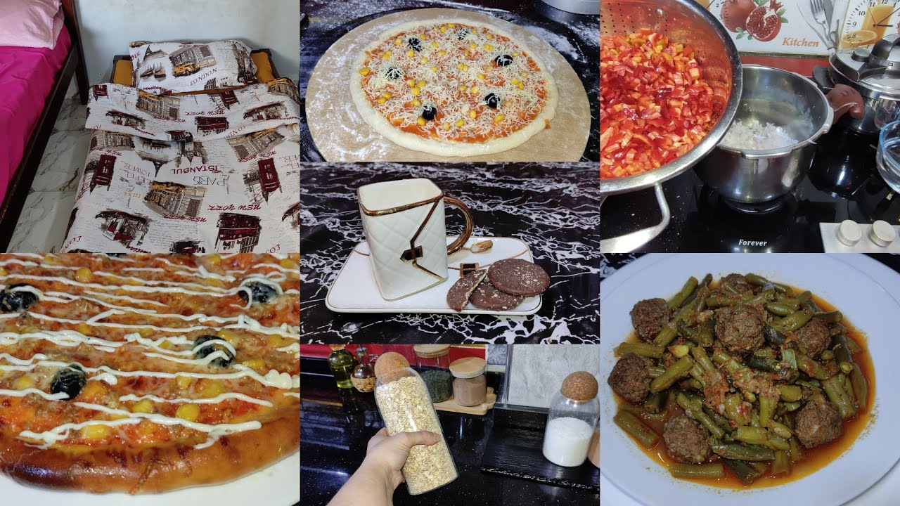 زعما جابلي هدية عيد الأم😜تغيير غرفة نوم عمر تقلق😡لوبيا خضراء بنينة عسل🍯بيتزا 🍕 وتدابير تفيدك روعة👍