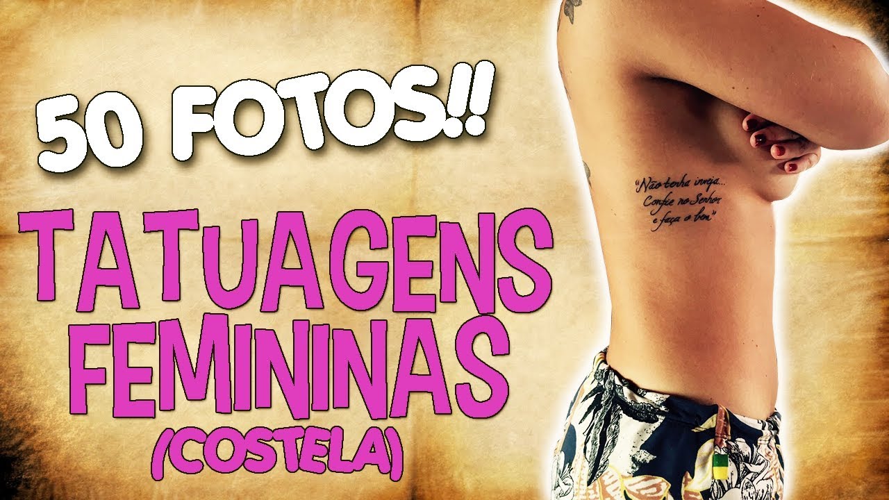 TATUAGENS FEMININAS (COSTELA) «50 Fotos»