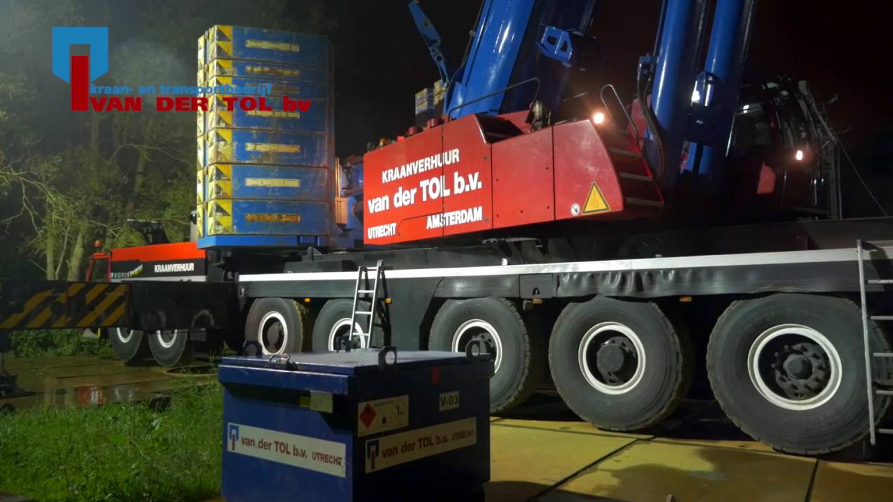 Inhijsen /leggen hogesnelheidswissels 1:34.7 met nieuwe modulaire wissel-evenaar.