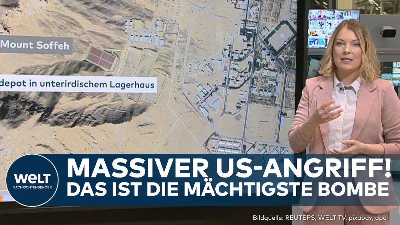 KRIEG GEGEN MULLAHS: Feuerball &uuml;ber Iran! US-Angriff ersch&uuml;ttert Isfahan | Bunkerbrecher