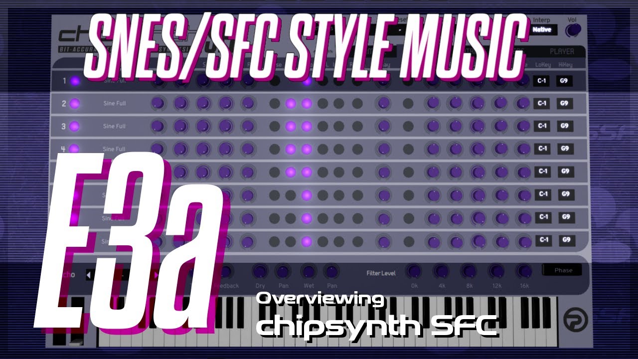 SNES/SFC Style Music - Episode 3a - Overview of chipsynth SFC [reupload]
