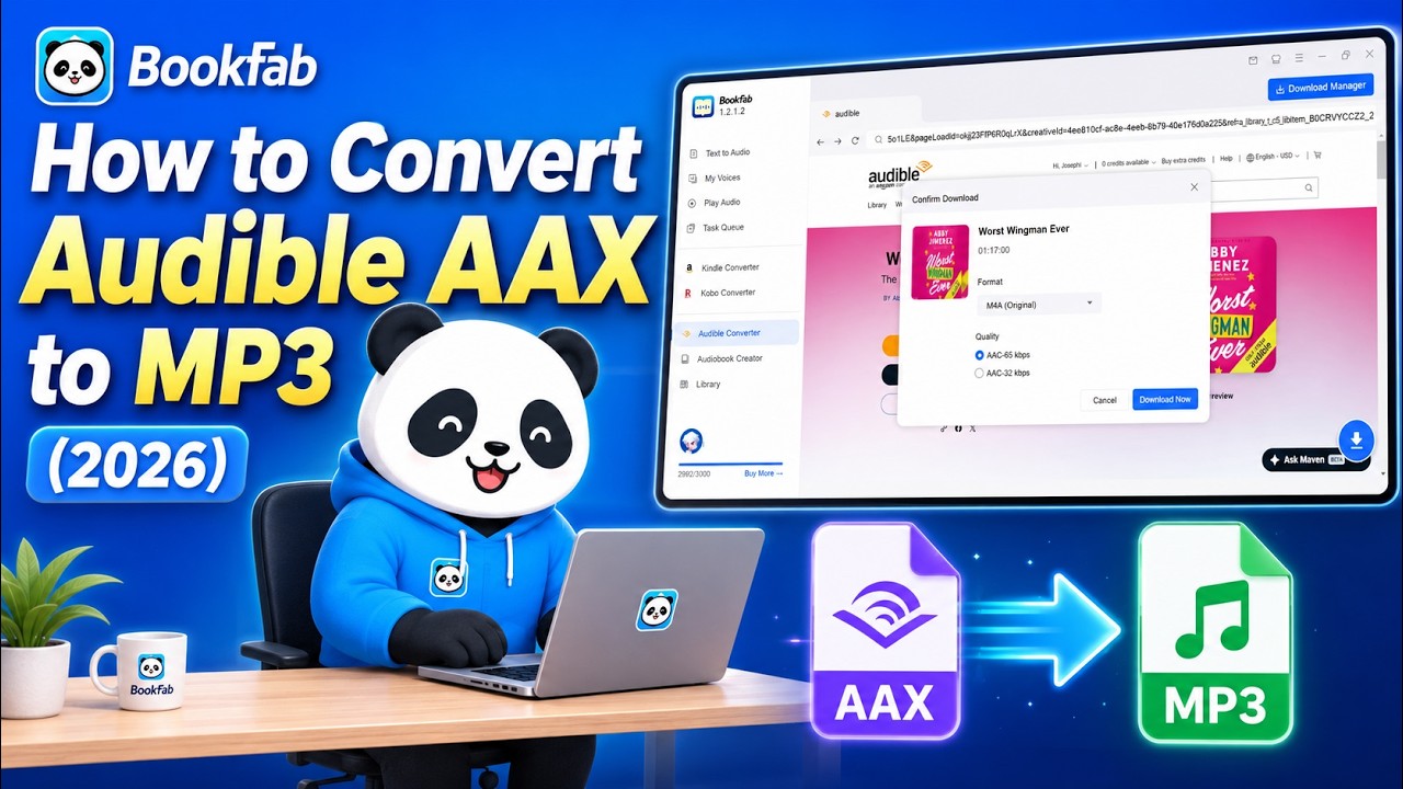 Easiest Way to Convert Audible AAX to MP3 in 2026 | BookFab Audible Converter