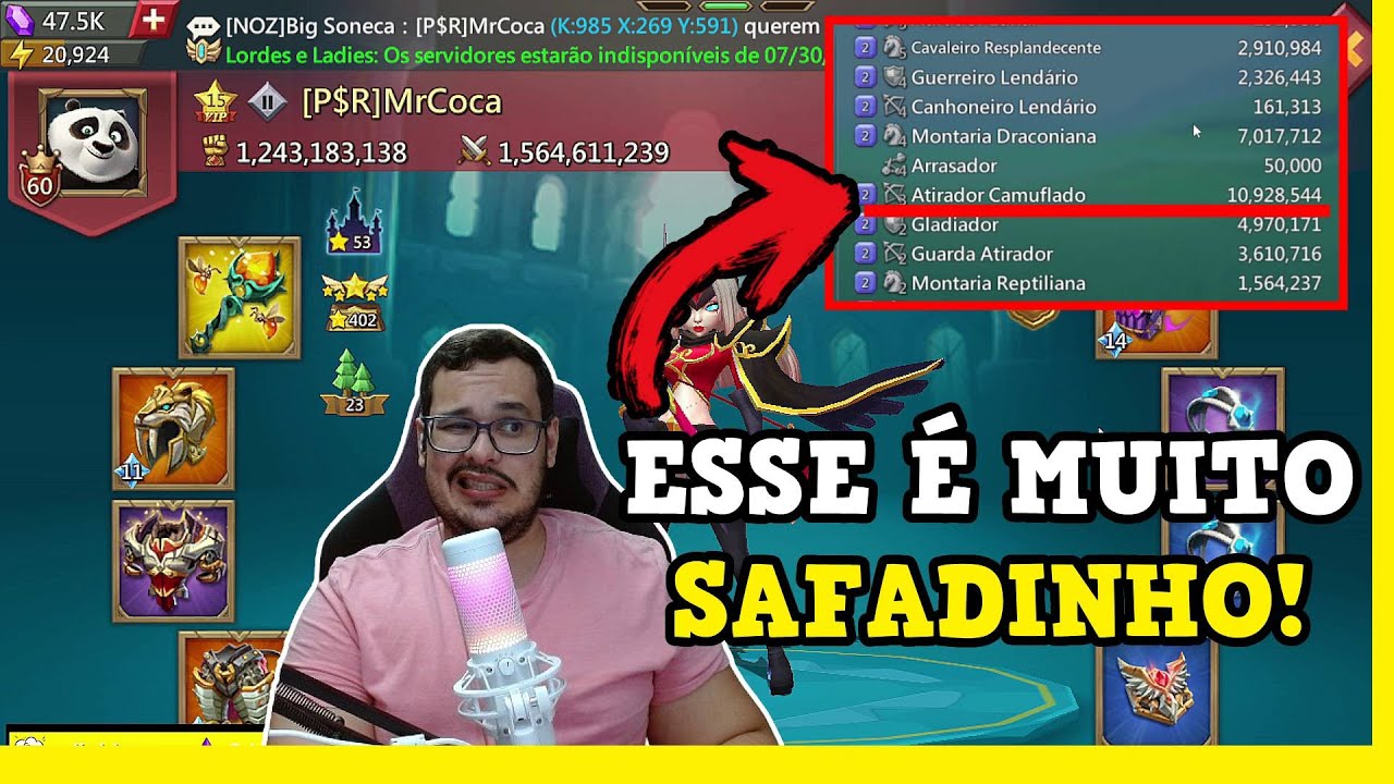10M DE T3 DE FRENTE! Trap Rally Lords Mobile