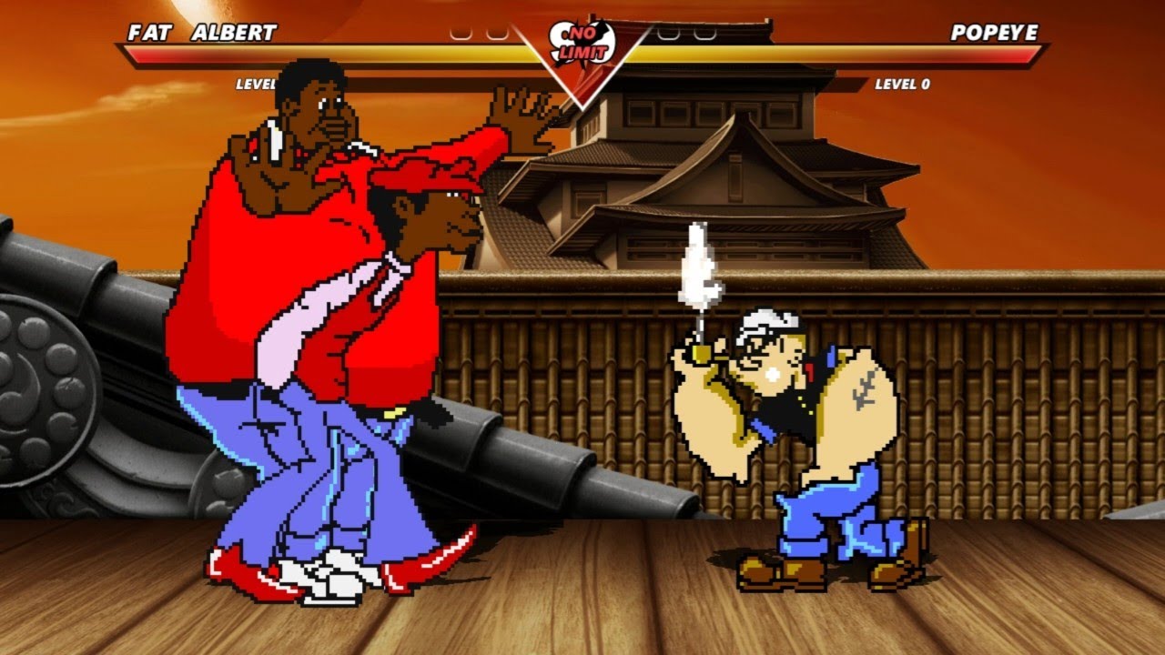 FAT ALBERT vs POPEYE - Highest Level Amazing Fight!