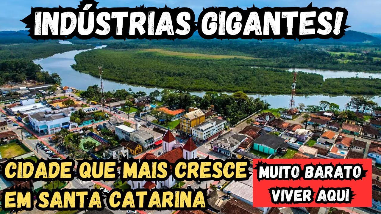 Essa cidade de SANTA CATARINA tem MUITO EMPREGO, BAIXO CUSTO DE VIDA e S&Oacute; CRESCE!!!! (Araquari)