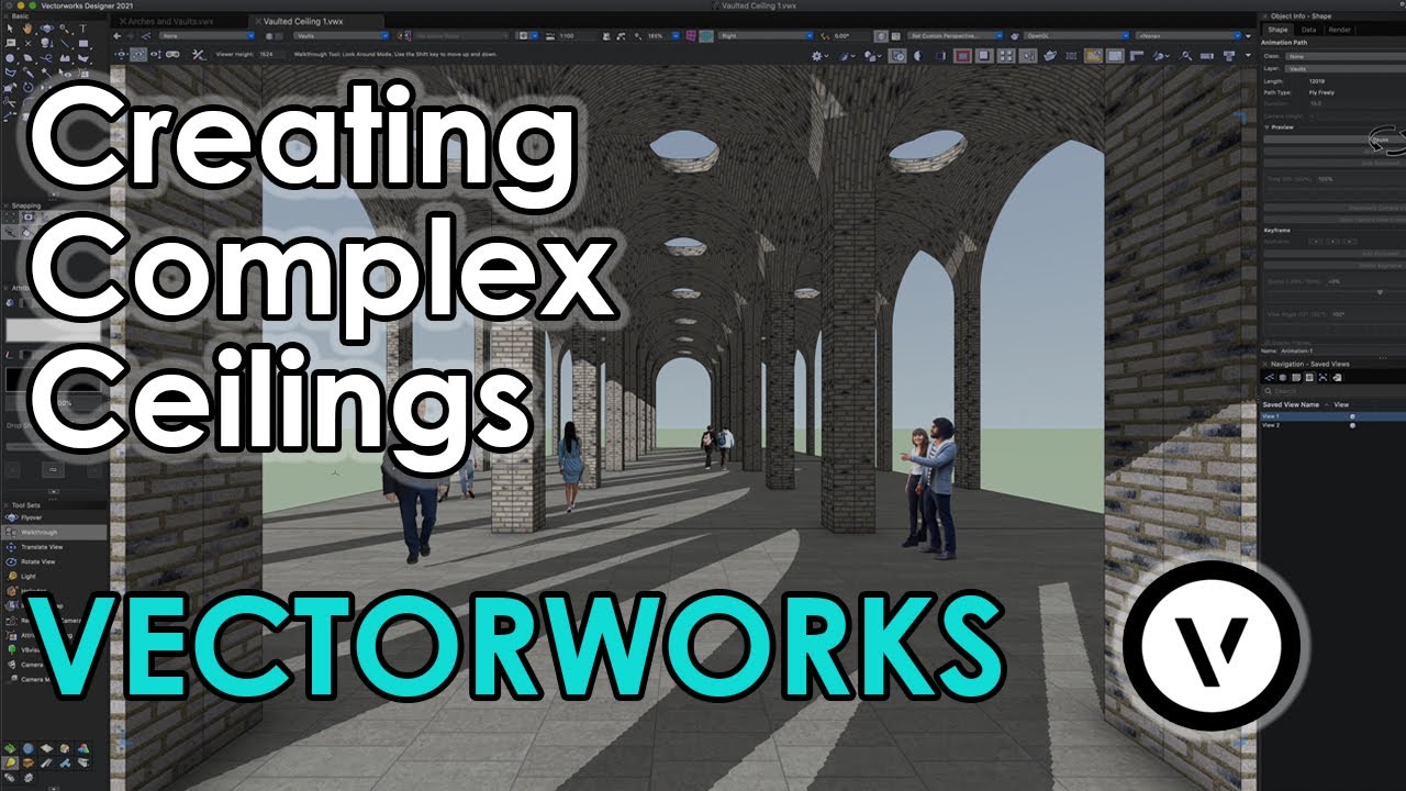 Creating Complex Ceilings in Vectorworks (Using Solid Modelling 4K)