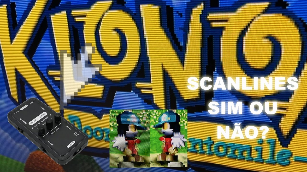 GERADOR DE SCANLINES - DEIXE SEU GAME RETRÔ COM ASPECTO DE TV CRT TUBO EM SEU MONITOR LCD LED OLED