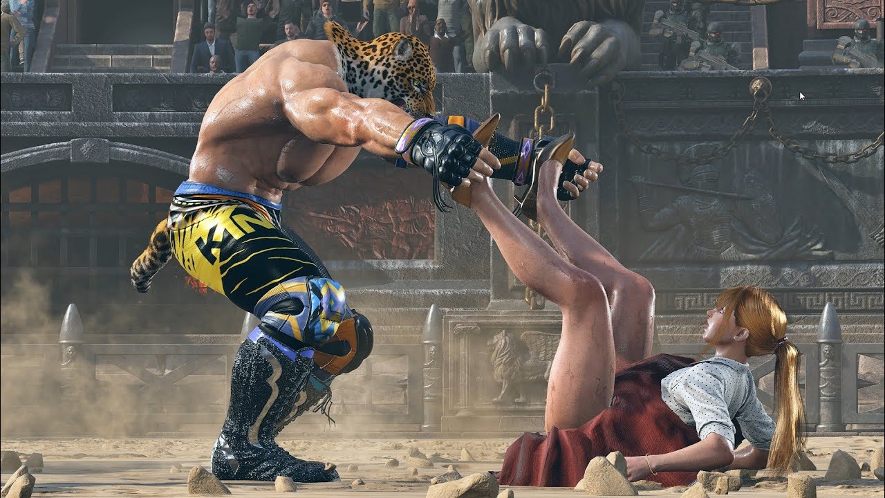 Безумные подвиги Кинга по захвату наряда Лили Софи! Tekken-8