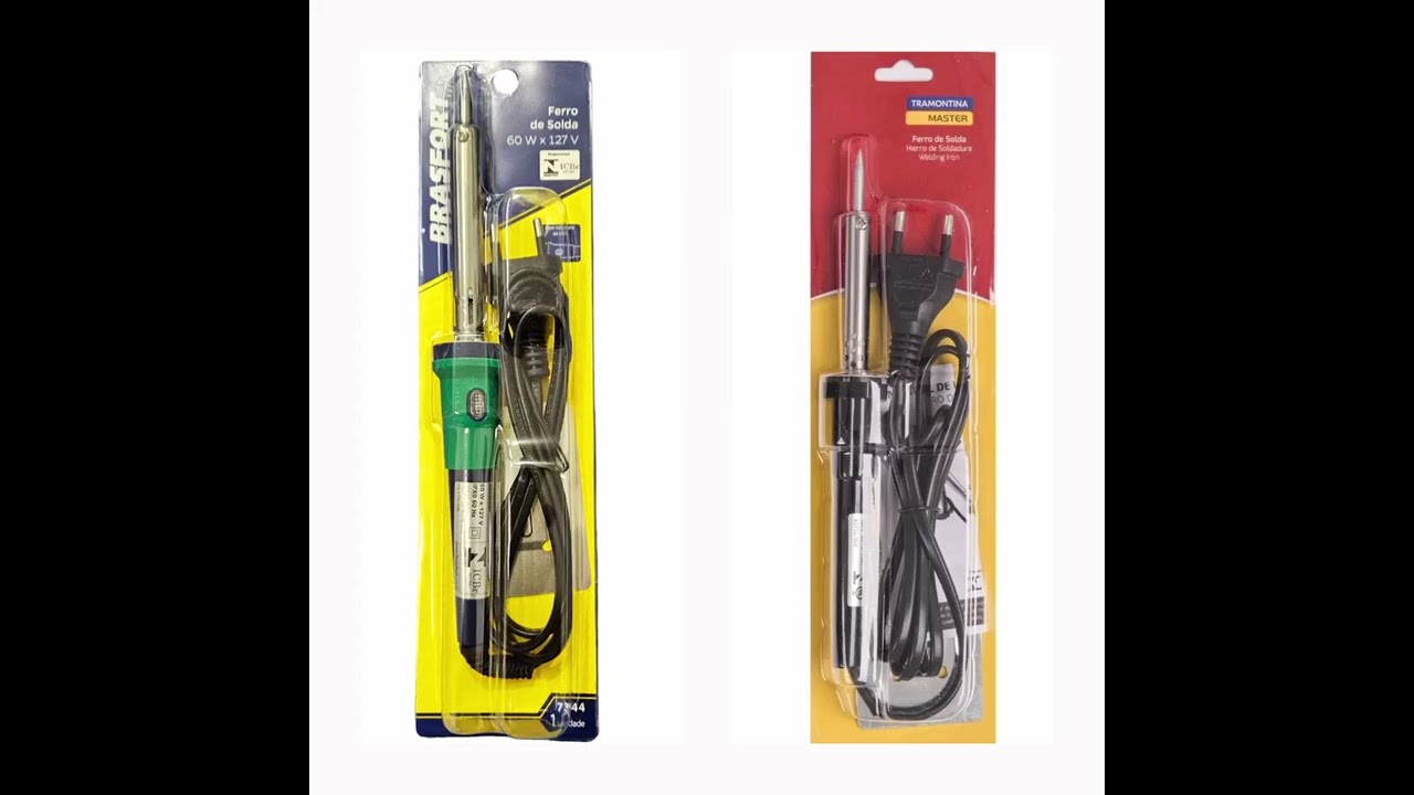 Ferro de solda Brasfort 60 watts X Tramontina 25 watts