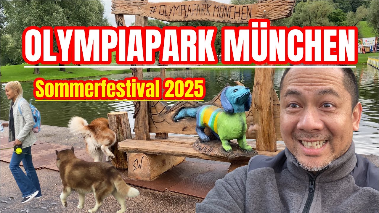 🌞 Sommerfestival 2025 at Munich’s Olympiapark | Walk with Chockie 🐾