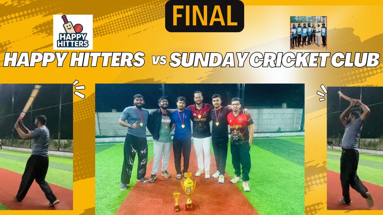 Final | Happy hitters vs Sunday Cricket Club | PCC SERIES 47.0 | Box Tournament