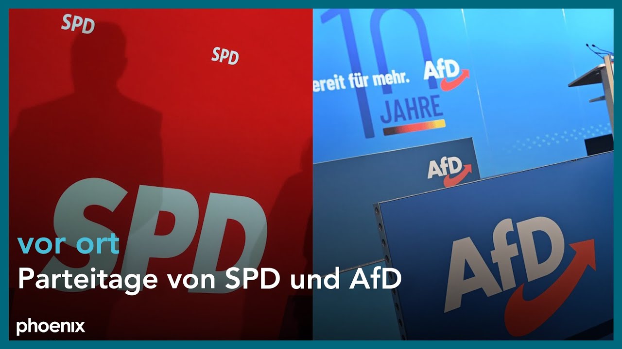 phoenix vor ort: Parteitage von SPD und AfD | 11.01.2025