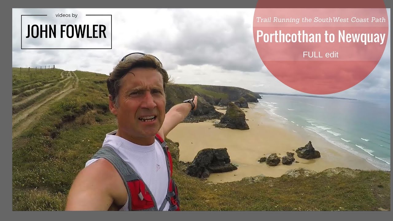 GoPro Trail Running the South West Coast Path Porthcothan to Newquay FULL edit