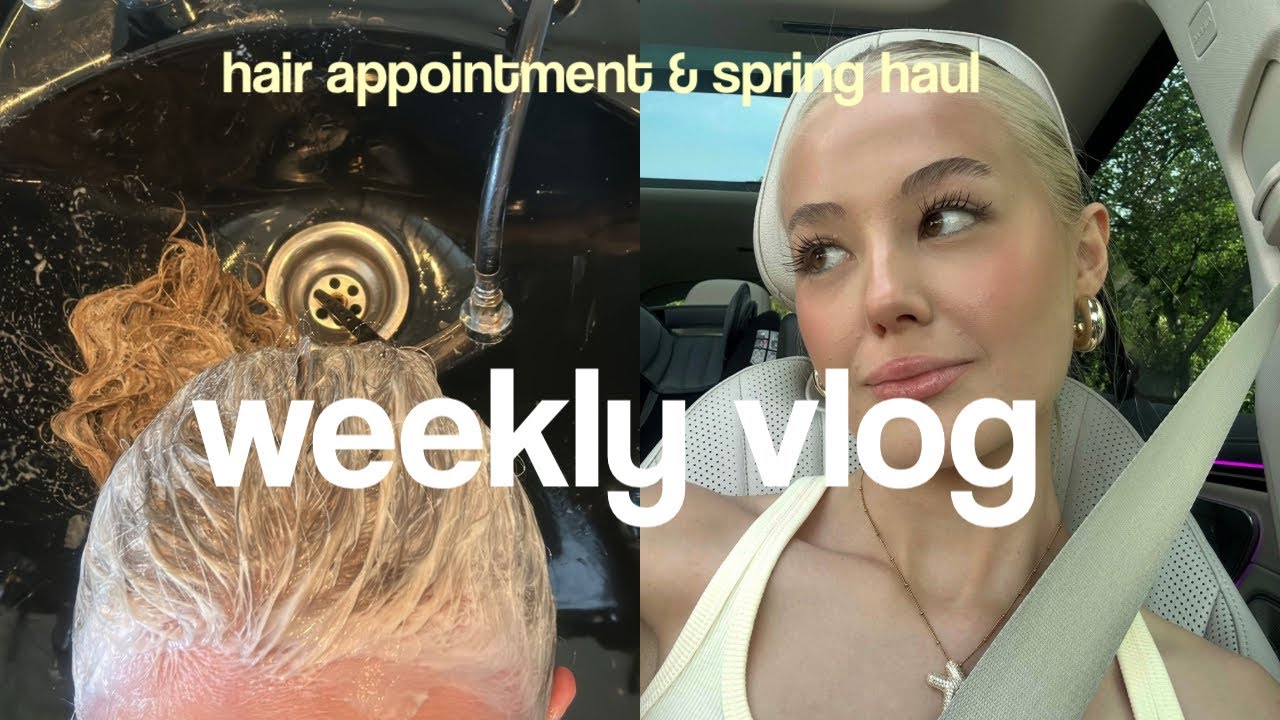 WEEKLY VLOG | szybki glowup, try on haul wiosennych ubrań