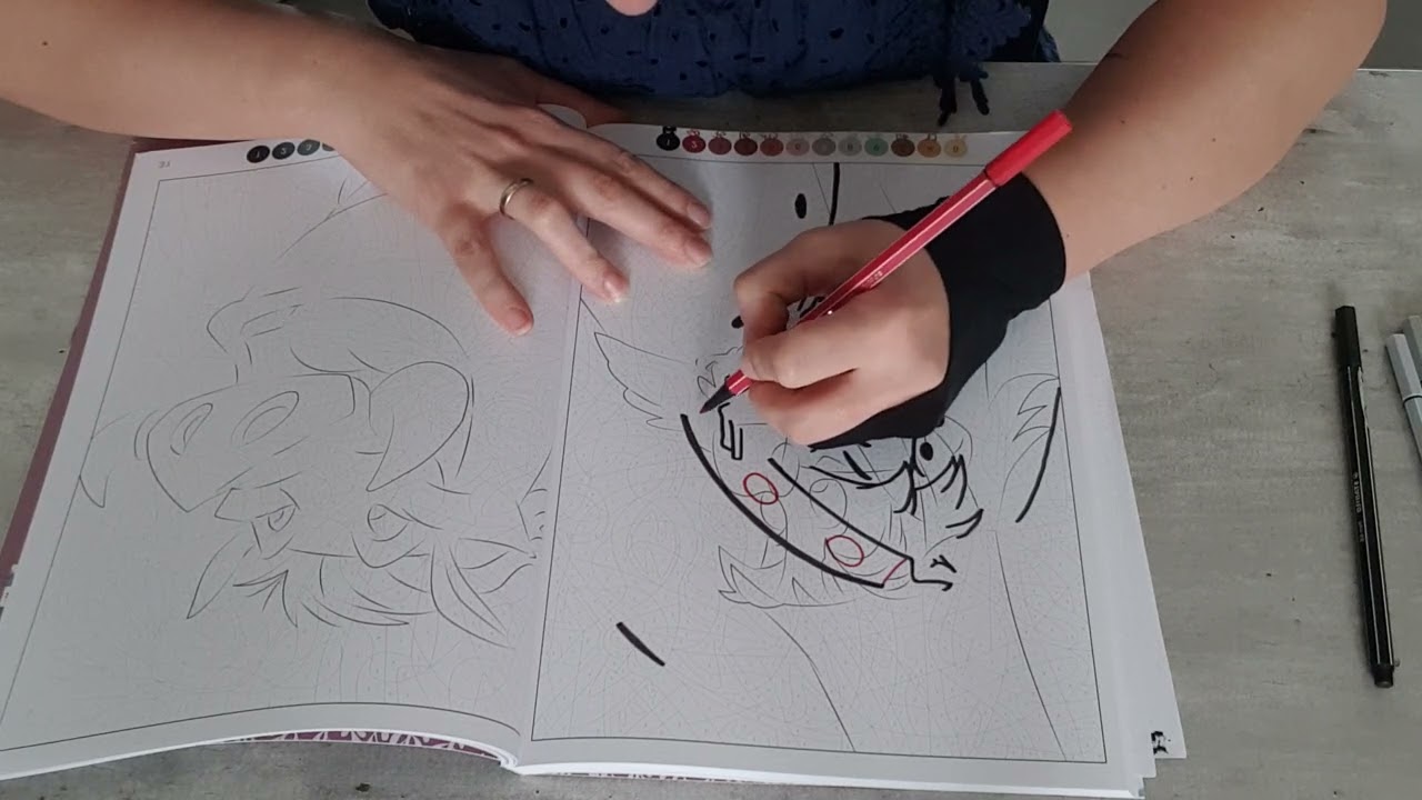 Coloriage Mystère Trompe L'oeil tome 3 page 32