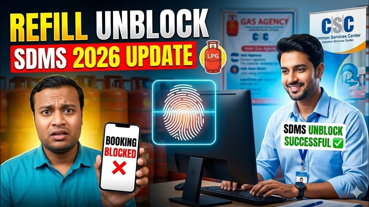 LPG Refill Blocked? SDMS Me Unblock Ka Full Process (2026 Update)