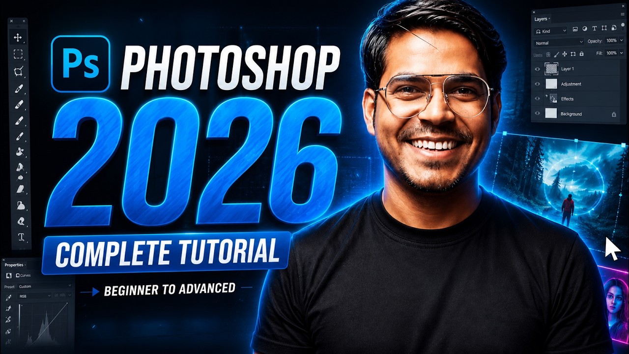 Photoshop 2026 Full Course &mdash; Beginner to Advanced