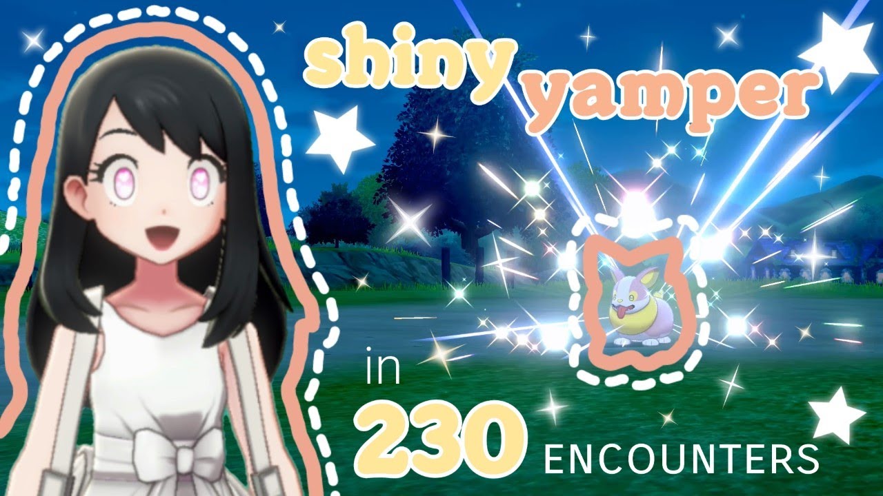 ♡ SHINY YAMPER - in 230 encounters! (pokemon sword) ♡
