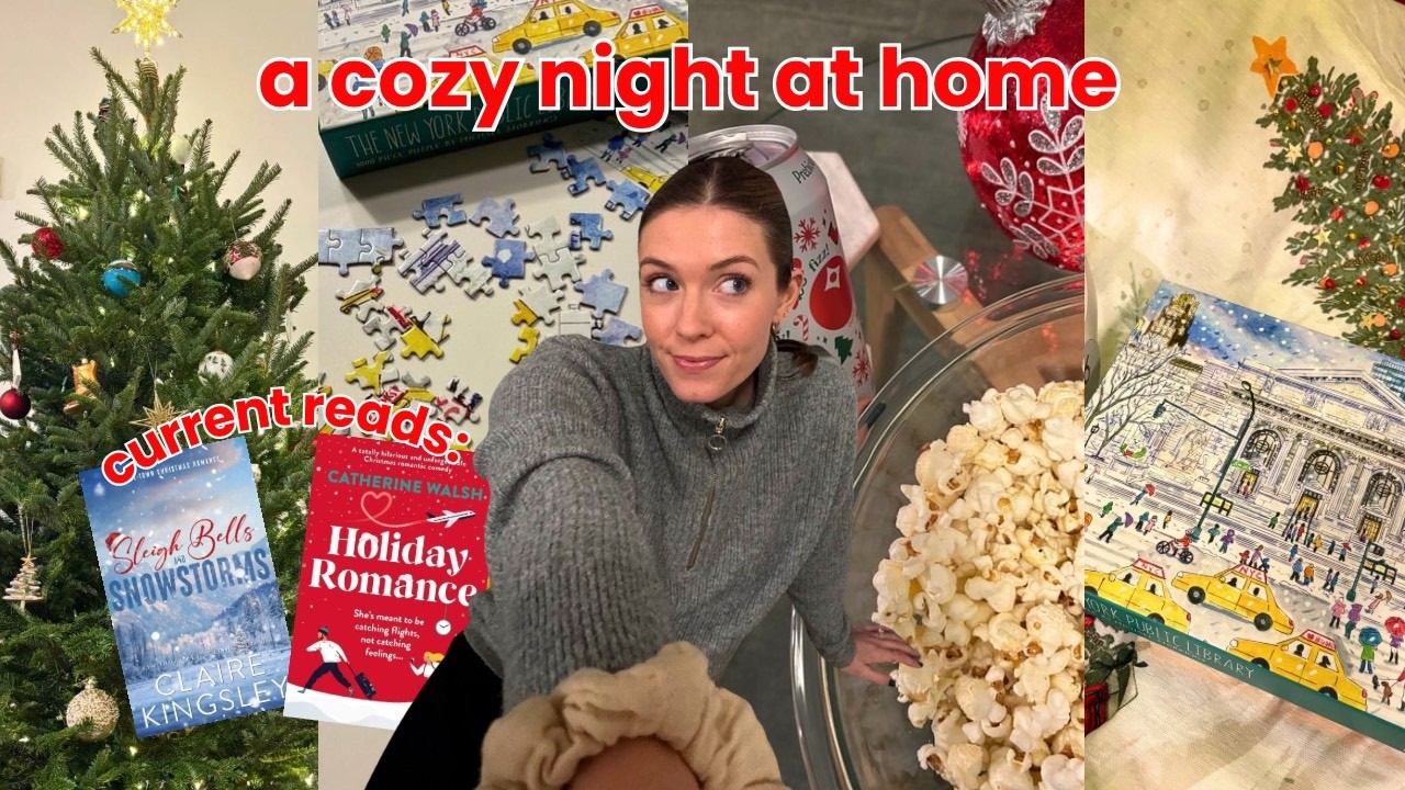 Проведите со мной уютный книжный вечер! 🎄🍿📖 Читаем праздничные книги, разгадываем головоломки и м...