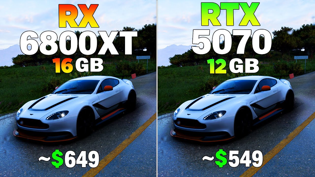 RX 6800 XT vs RTX 5070 - Test in 8 Games