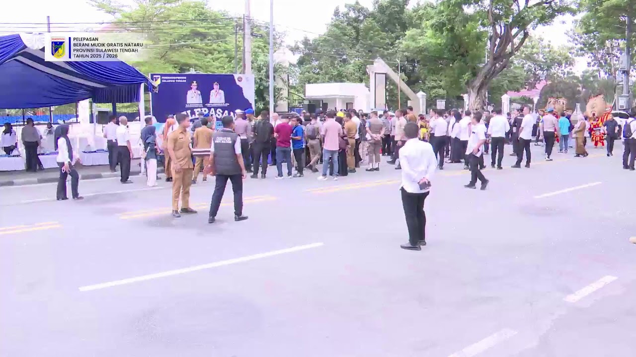 Pelepasan Berani Mudik Gratis Nataru 2025 / 2026 Provinsi Sulawesi Tengah