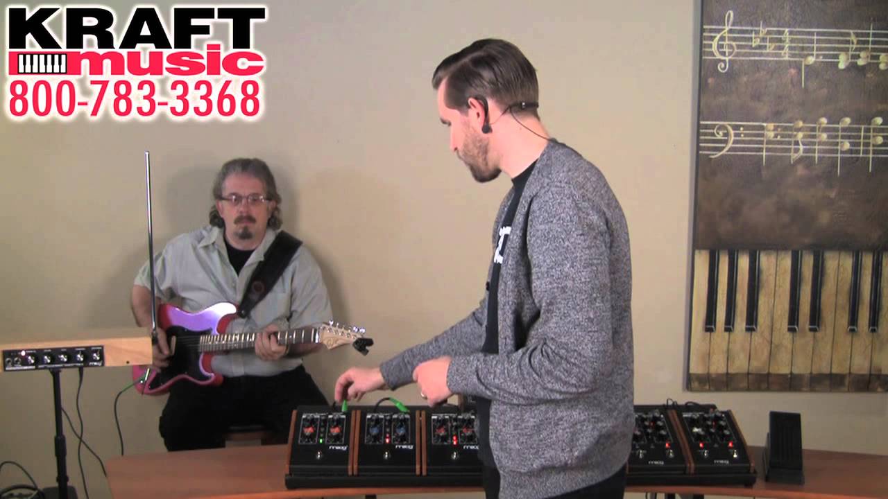 Kraft Music - Moog Moogerfooger MF-101 Lowpass Filter Demo with Jake Widgeon