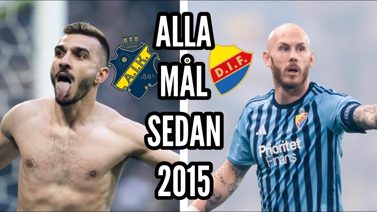 ALLA MÅL Mellan AIK och DIF Sedan 2015
